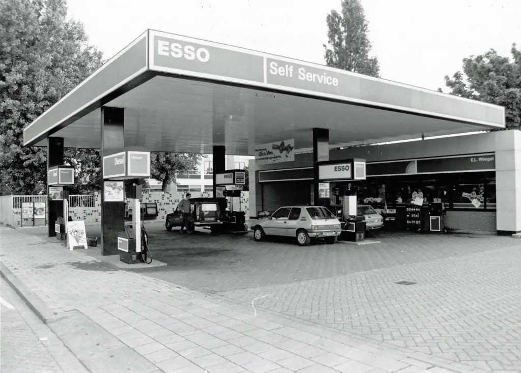 Benzinestation in Leiden